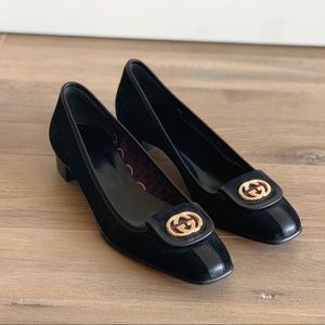 FINAL PRICE GUCCI Low Heel Pump Shoes Double G